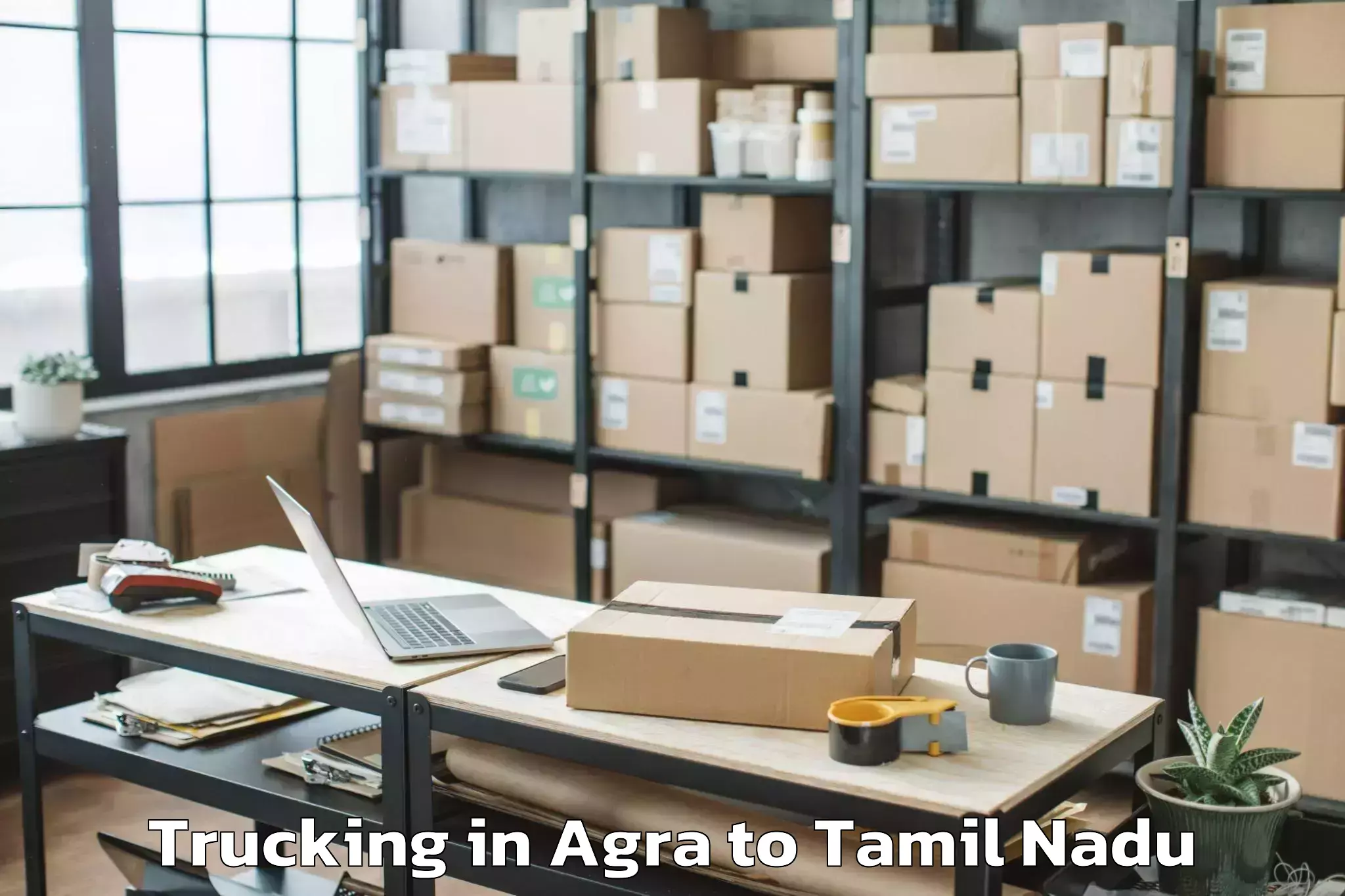 Reliable Agra to Thiruvalluvar University Vello Trucking